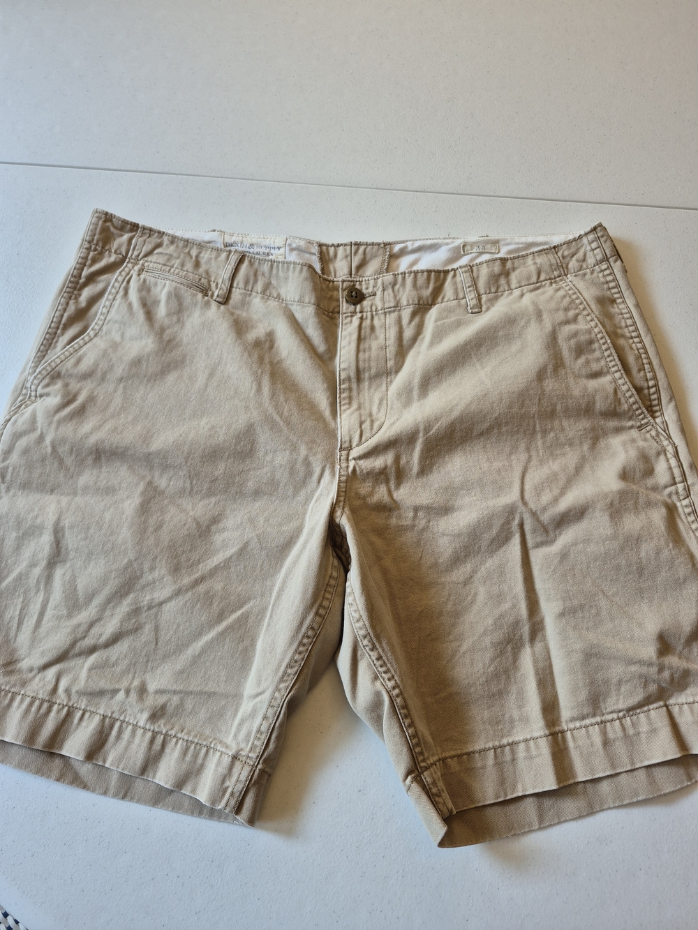 Denim & Supply Ralph Lauren Tan Flat-Front Shorts